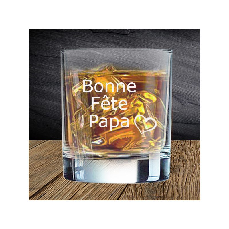 verre whisky gravé personnalisé